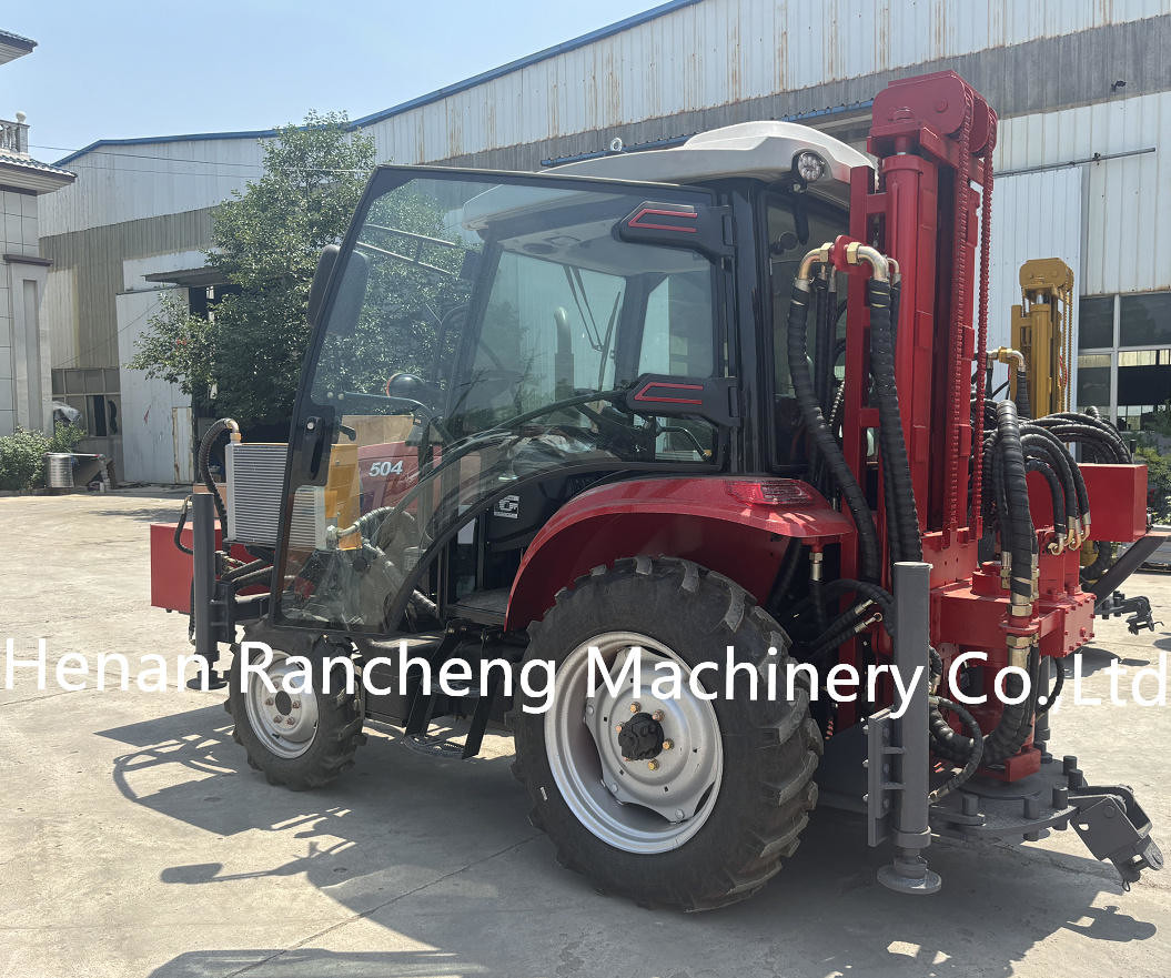 2000mm Feed Stroke Borehole Drilling Machine With 260m Depth Hydraulic Trailer Mounted Water Well Drilling Rig