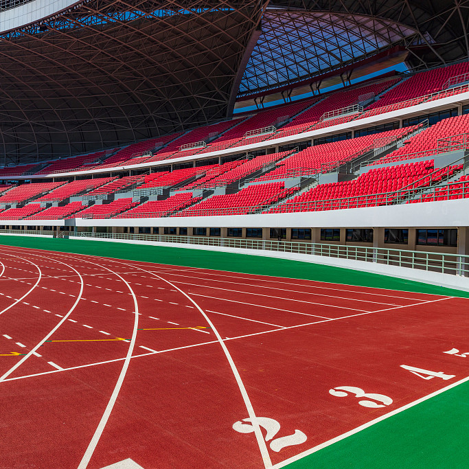 IAAF Standard Stadium Athletic Synthetic Jogging Track Non-Toxic