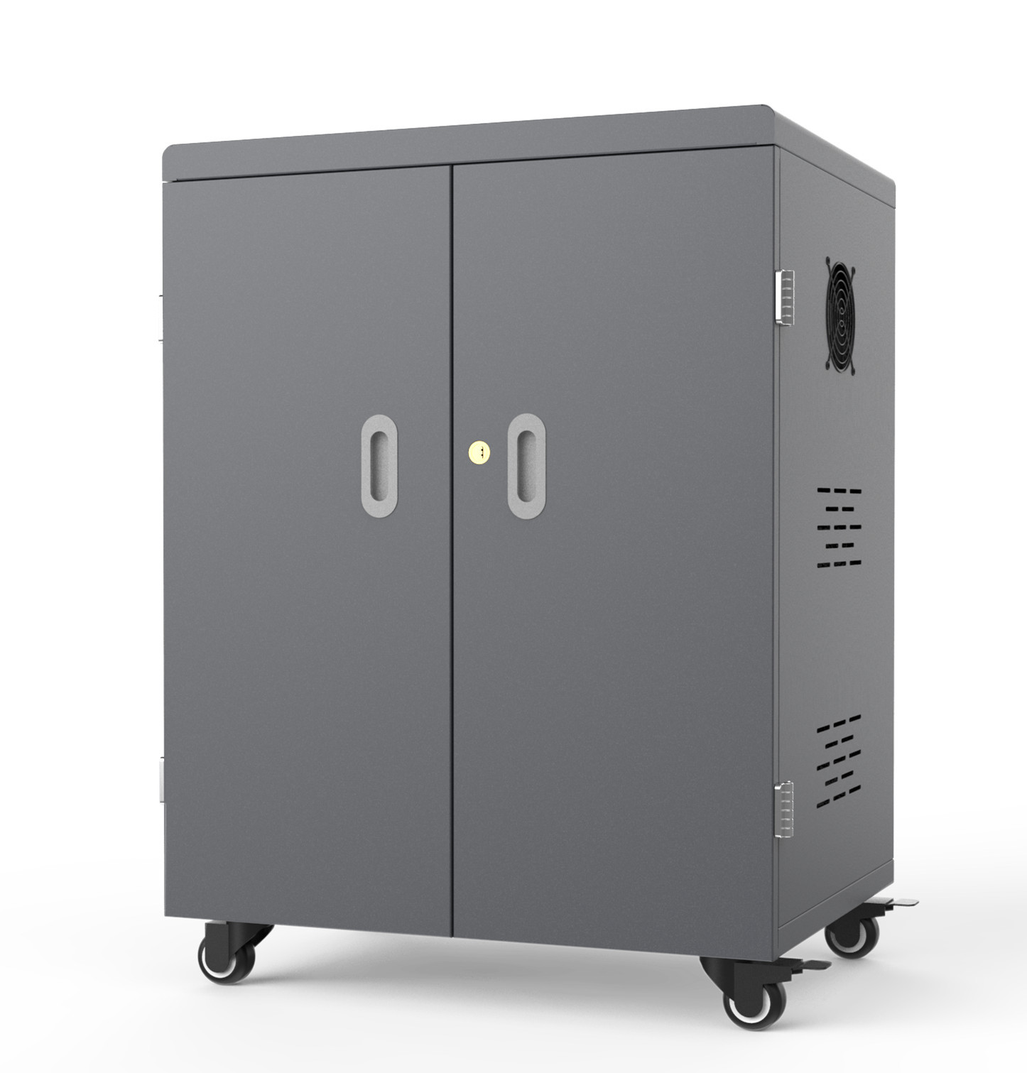 ABS Engineering Plastic Tablet USB Charging Cart 54 Slots