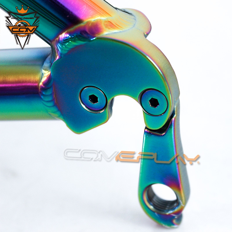 Rainbow Titanium MTB Frame PVD Anoxide Electric Plating 27.5 Mountain Bike Frame