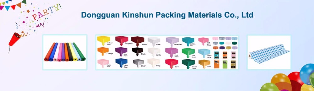 Heavy Duty Disposable Solid Color Plastic Table Cover for Rectangle Tables