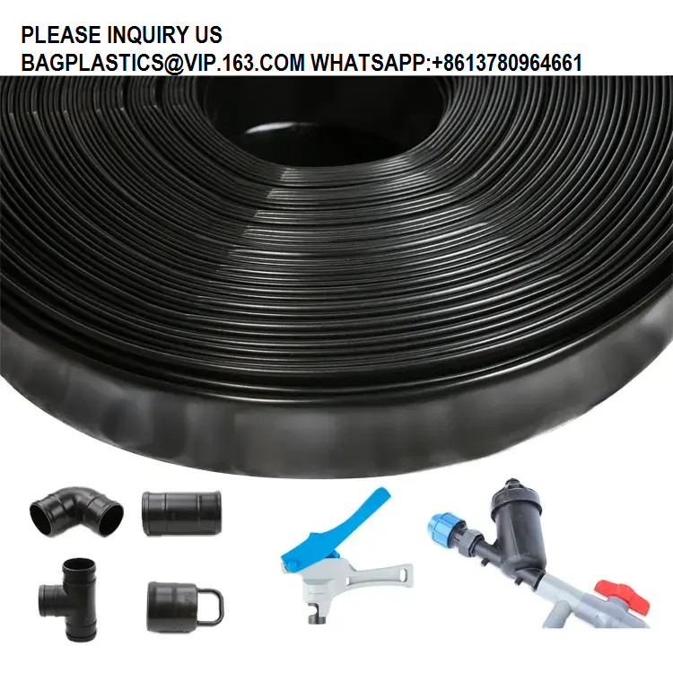 Lay Flat Tube Farm Automatic Irrigation System Diameter 50-125mm PE Layflat Hose Tube For Agricultural Irrigation