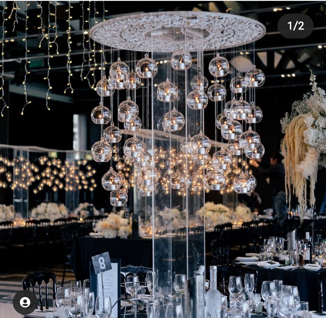 18 Arms Crystal Chandelier Candle Holder Christmas Tree 145cm