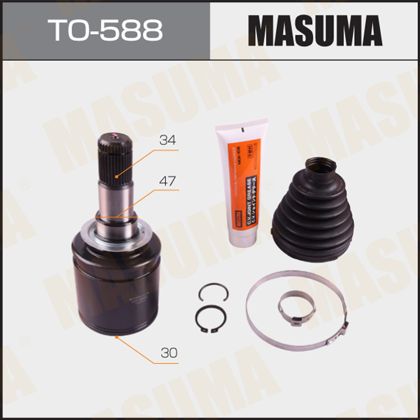 Japanese Car TOYOTA LAND CRUISER CV Joints CA1A 4G13 43405-60100 Auto Spare Parts