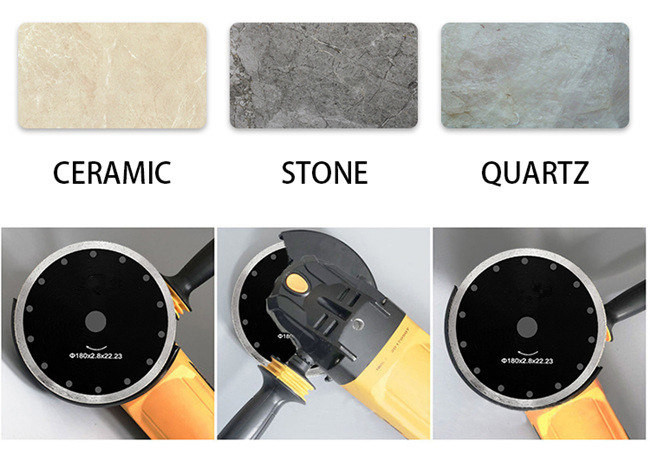2.0mm Marble Cutting Diamond Saw Blades Sintered Hot Press