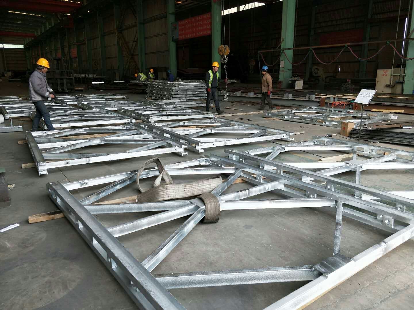 Prefab Portable Temporary Bailey Bridge Metal Construction Easy Assembly