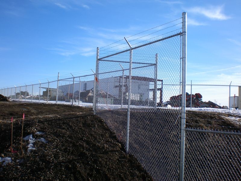 Garden Chain Link Fence PVC Coated Galvanized Green Vinyl Coated