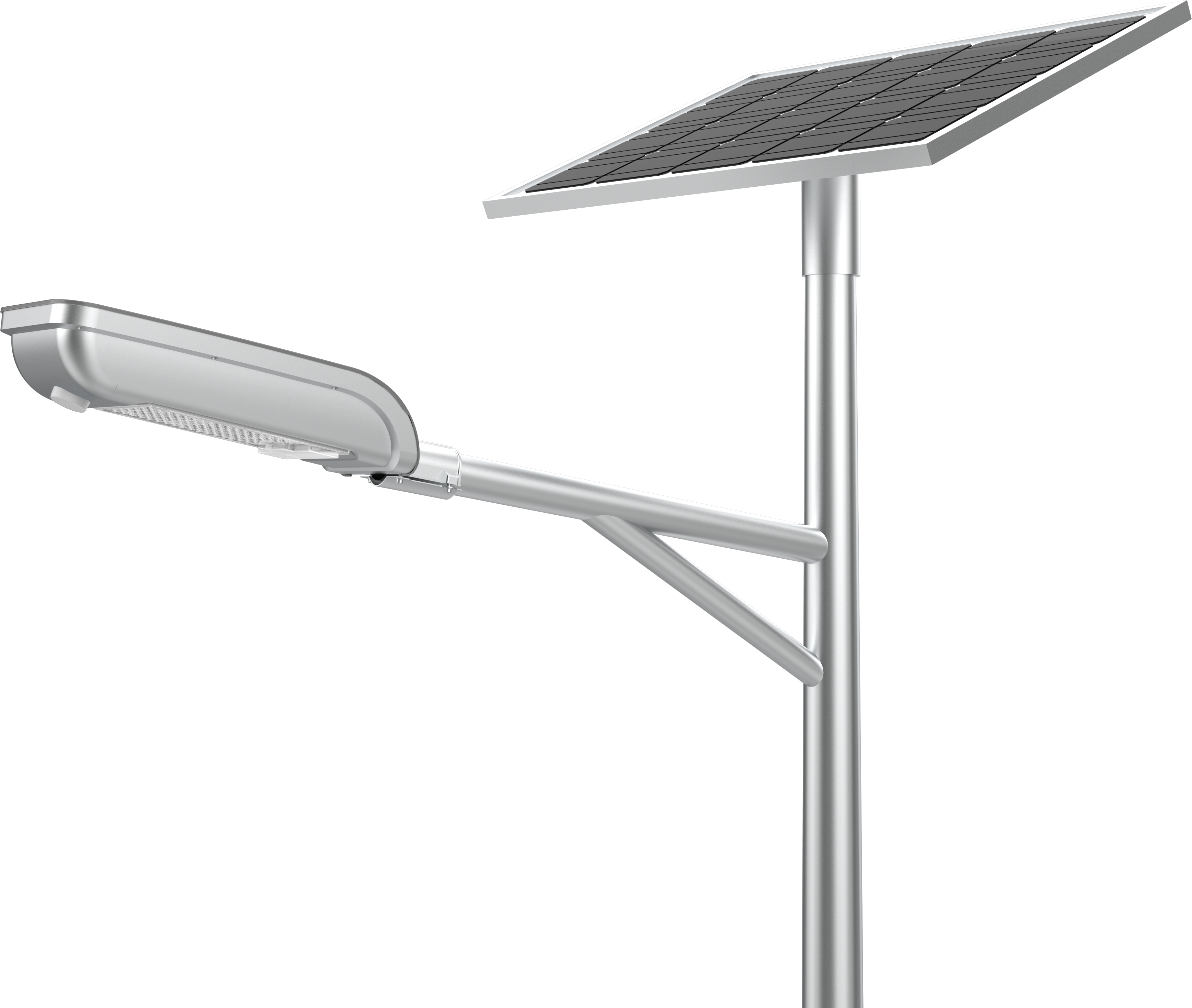 Parking Lot Fast Charging LED Outdoor Solar Street Light 180lm 6000K For Street Highway