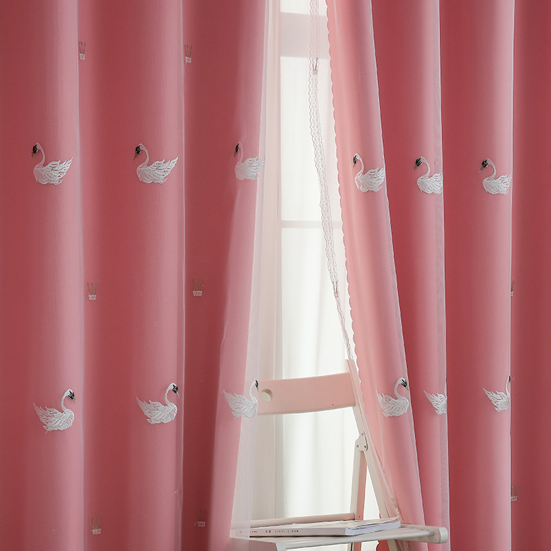 Linen Blackout White Curtain Sheer Fabric 52*84inch 100% Polyester