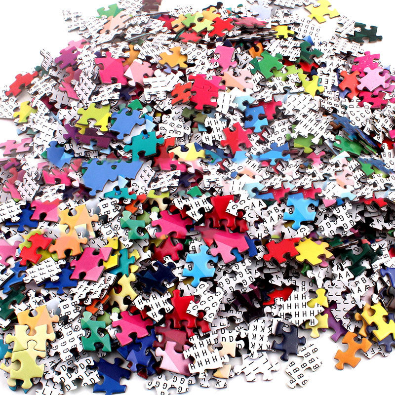 Commemorative CMYK 205gsm CCNB Round Puzzles Toy For Adults