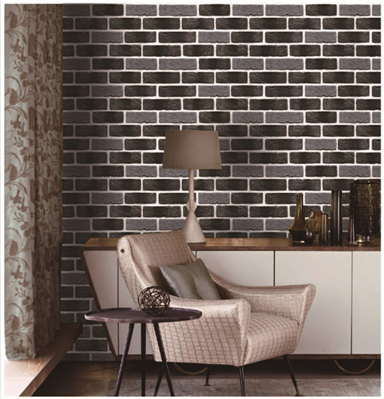 Washable PVC Waterproof Wallpaper / Beautiful Floral Removable Wall Coverings