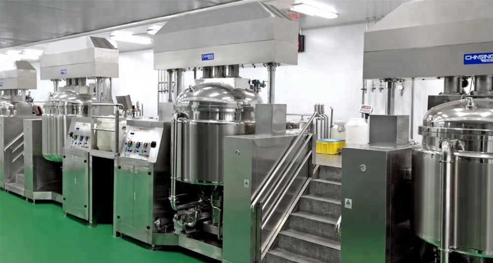 700L Vacuum Homogenizer Toothpaste Making Machine For Aloe Toothpaste