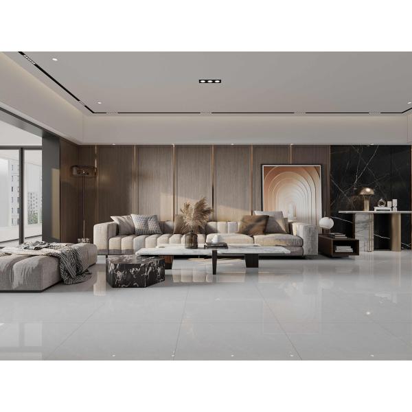 Gray 800x800mm Polished Glazed Porcelain Tiles for Indoor Floors