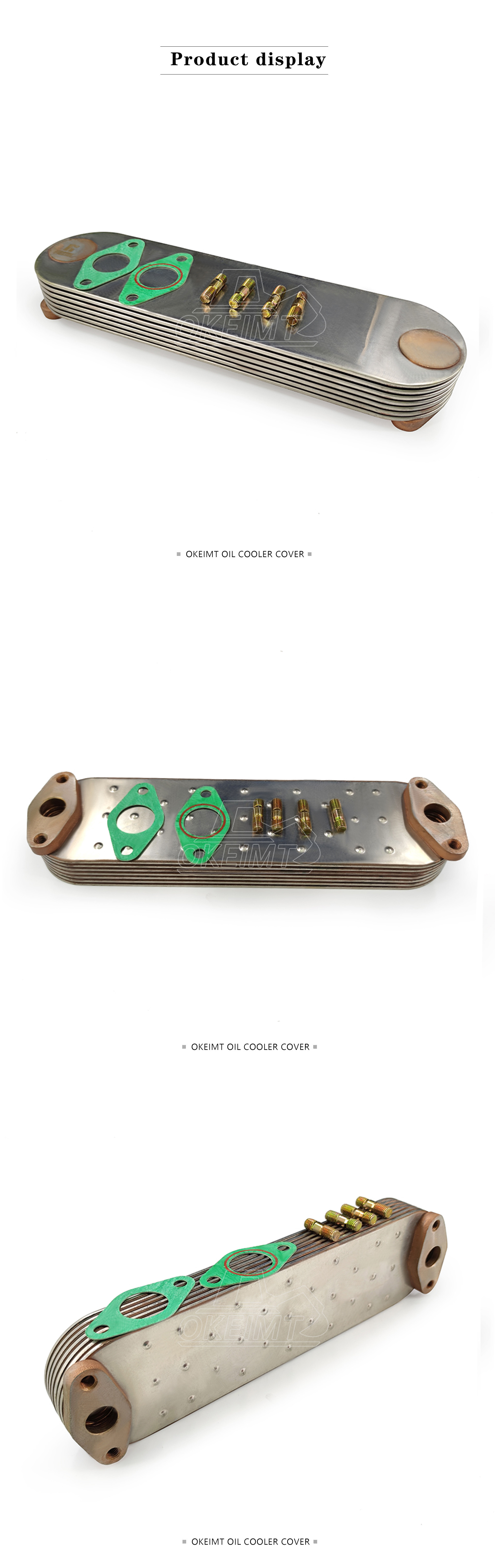 Engine Oil Cooler Diesel Engine Oil Cooler 6SD1 6SA1 Excavator Oil Cooler 1-21723039-0 Element Oil Cooler