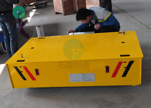 Machinery Factory Wire Coil Motorized Transfer V-deck Railway Truck