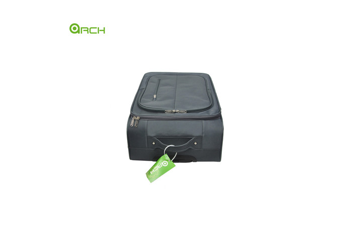 300D Polyester Trolley Case Soft Sided Luggage with Double Spinner Wheels