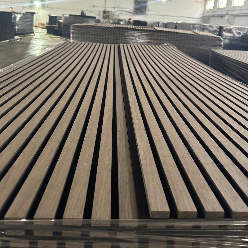 Architectural Wooden Acoustic Baffle Panel With Fire Resistant And Moisture Proof Core