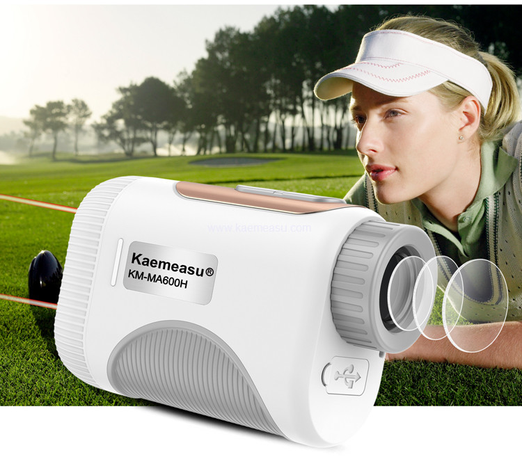 kaemeasu Mini Laser Rangefinder Rechargeable Golf Range Finder With Magnetic Adsorption MA800