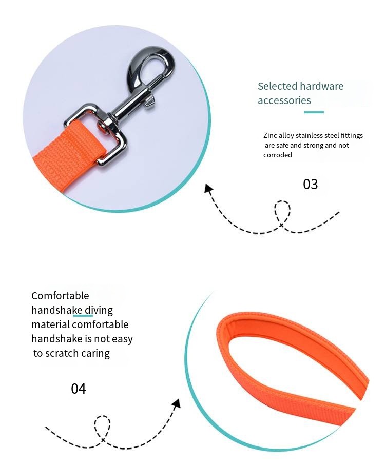 Pet Adjustable Leash And Diving Nylon Collar Anti-Escape Dog Walking Set