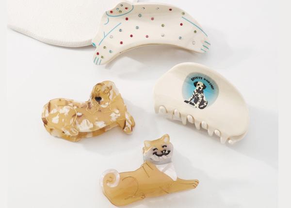 Fashion creative fun cute animal hairpin dog Corgi Shiba grasping clip coihair