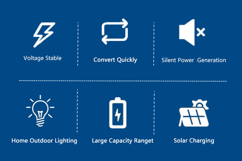 200W Portable Solar Generators Household Power Generation Systems
