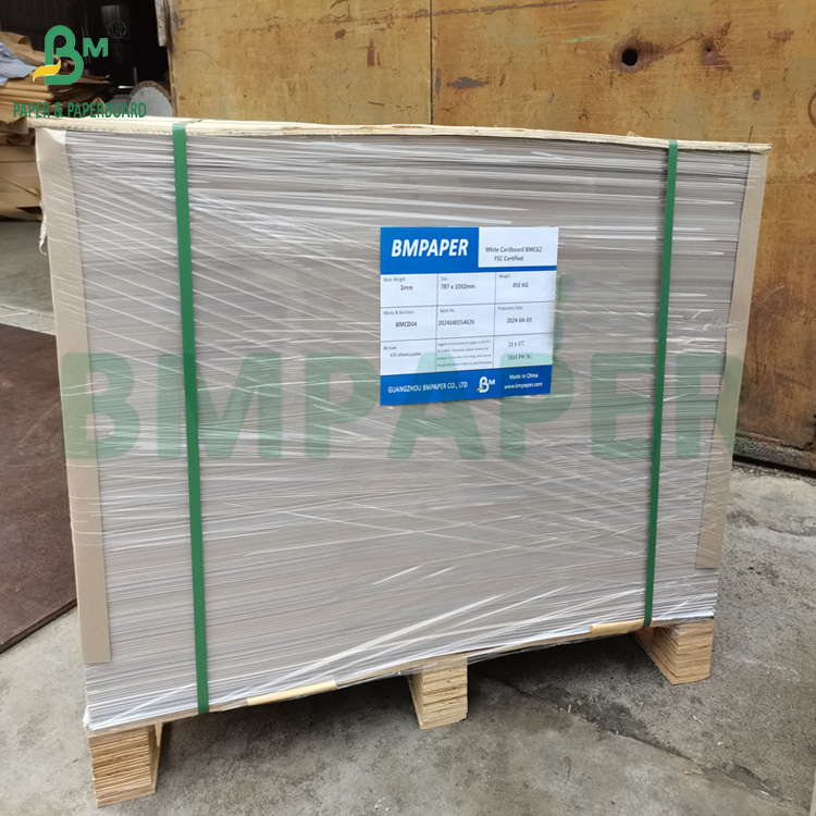 Grey Cardboard Laminated With Uncoated White Black Card Stock 1.8mm 2.0mm