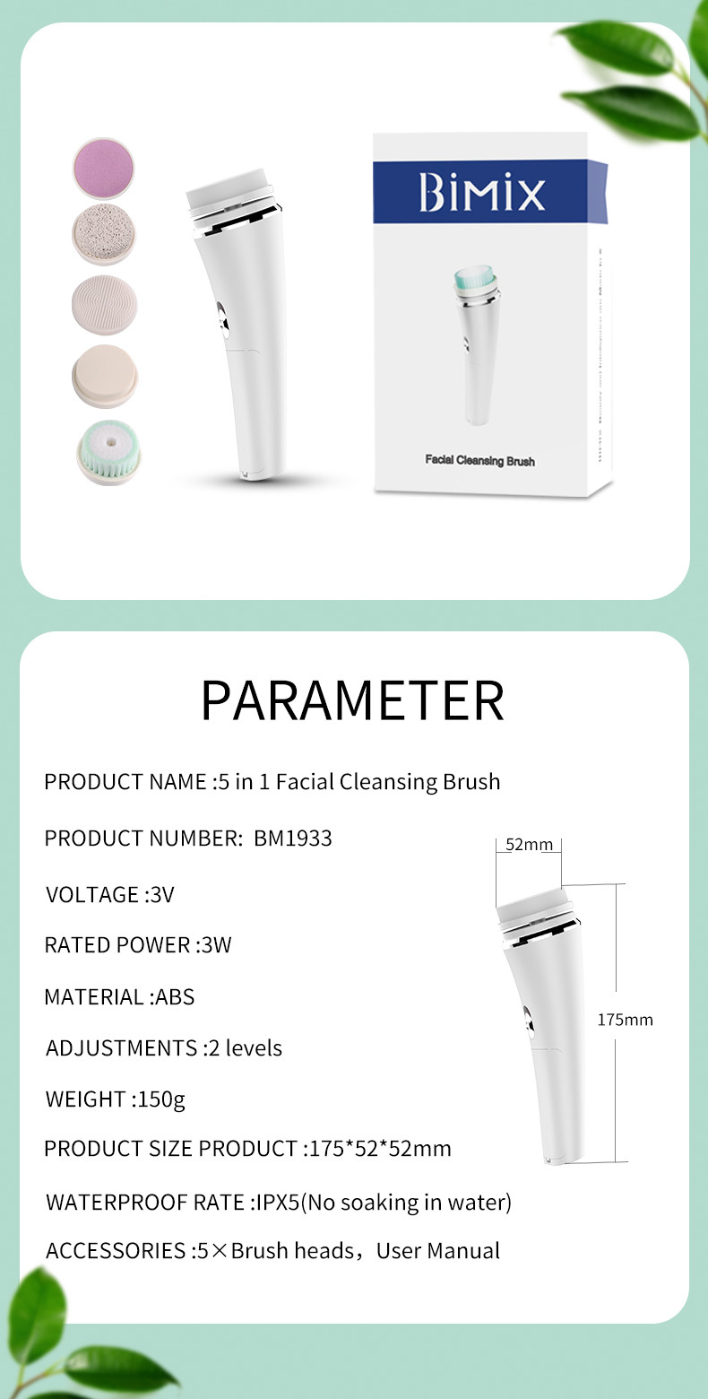 Battery Powered 3W 3V Facial Cleansing Device