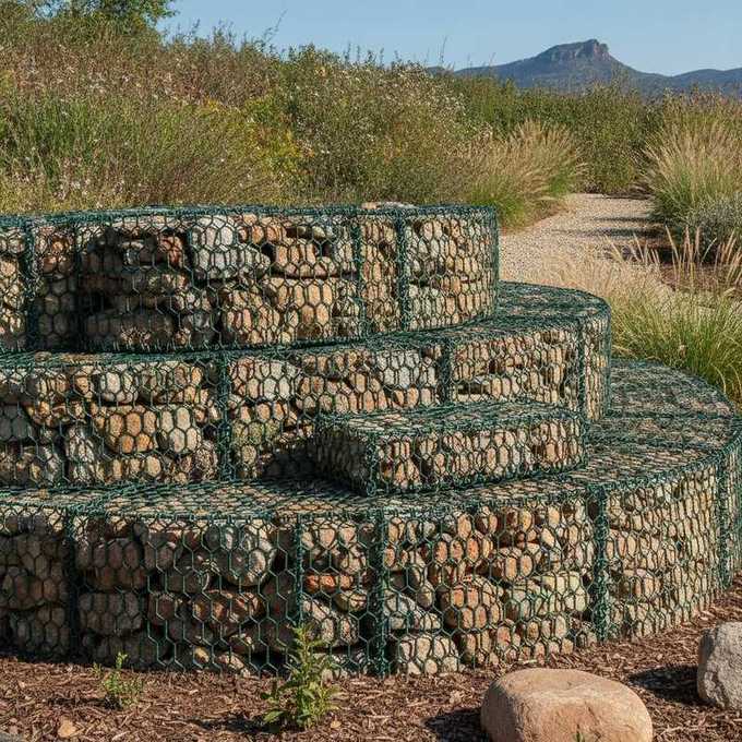 Heavy Duty Hexagonal Gabion Wall for Slope Protection River Bank Stabilization