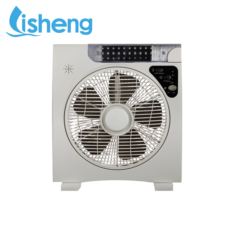 Energy Saving Indoor Box Fan With DC 12V Synchronous Motor