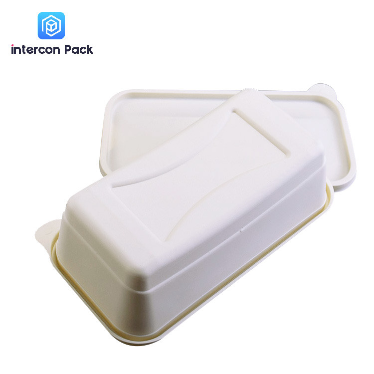 Takeaway Sugarcane Bagasse Food Container Biodegradable Disposable With Compartment
