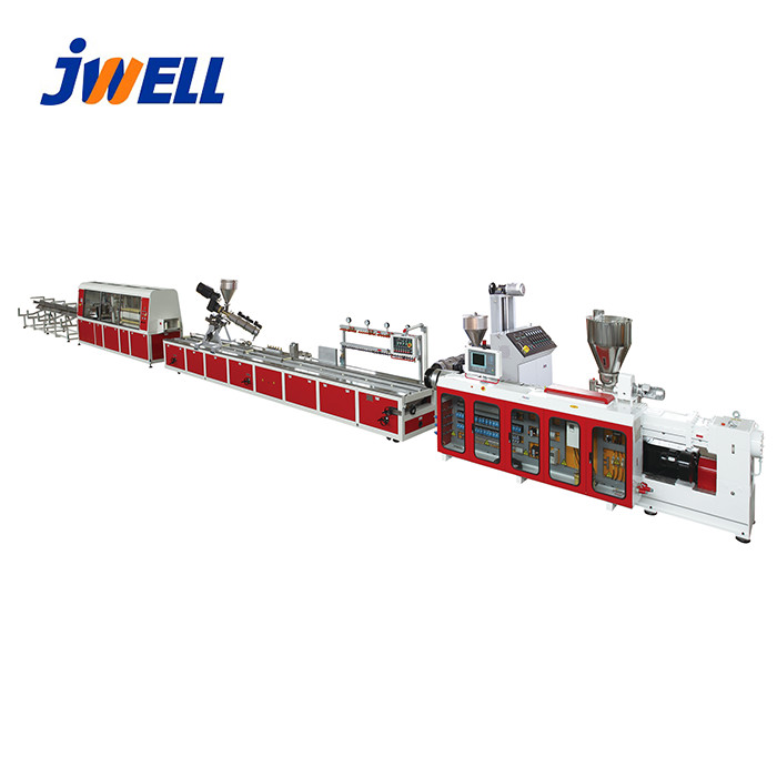 Jwell PVC Window Decoration Lines / Decoration Strips Profile Plastic Machine