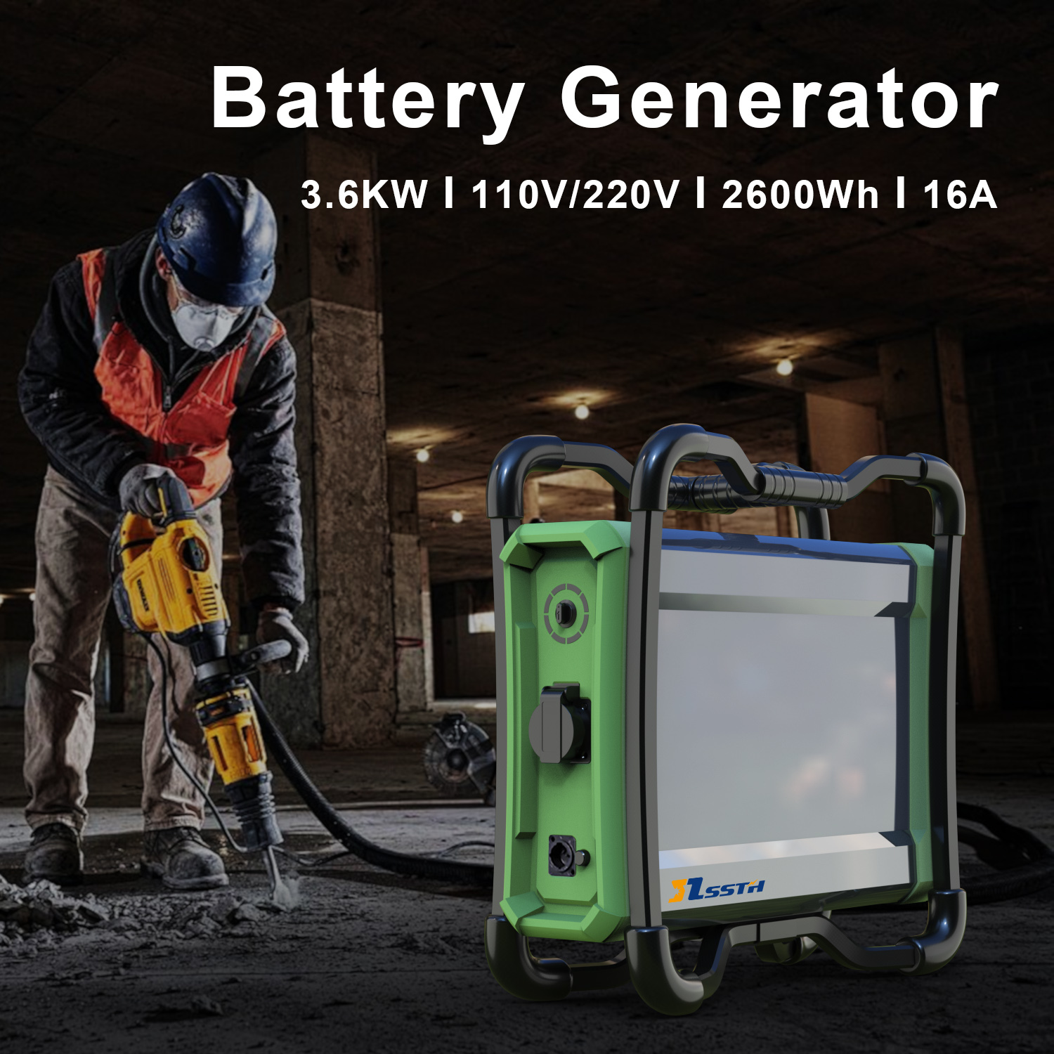 3600W 2600WH Energy Storage Battery Generator IP54 Portable Backup Power Station