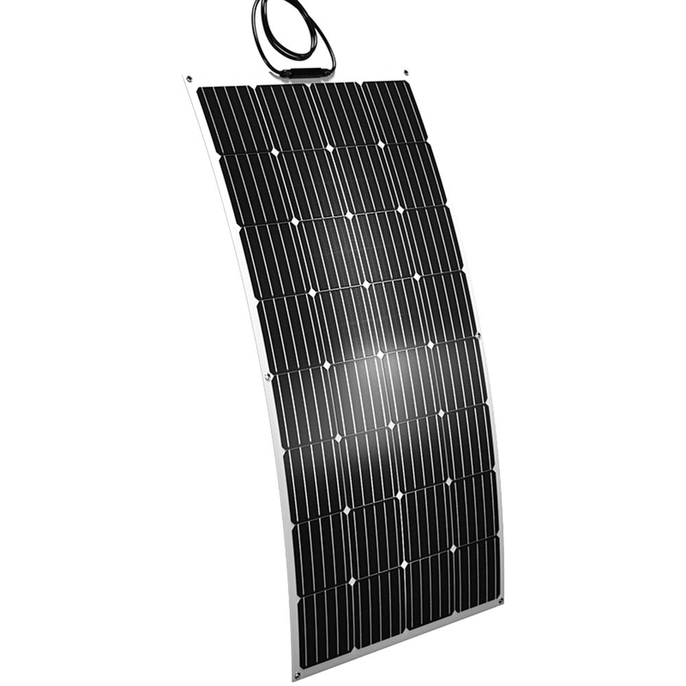Semi Flexible 110W 12V Mono Solar Panel Charger Off Grid Monocrystalline Bendable