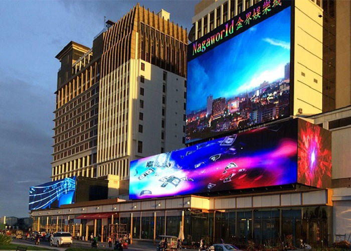 Remote Control Outdoor Full Color Led Display Square Building Signs