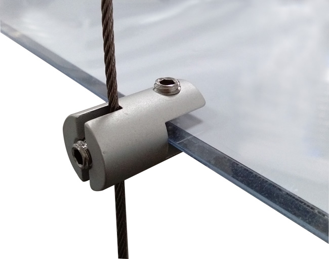 Self Gripping Rigid Panel Sign Hanger Cable Ceiling Mount Display Kit