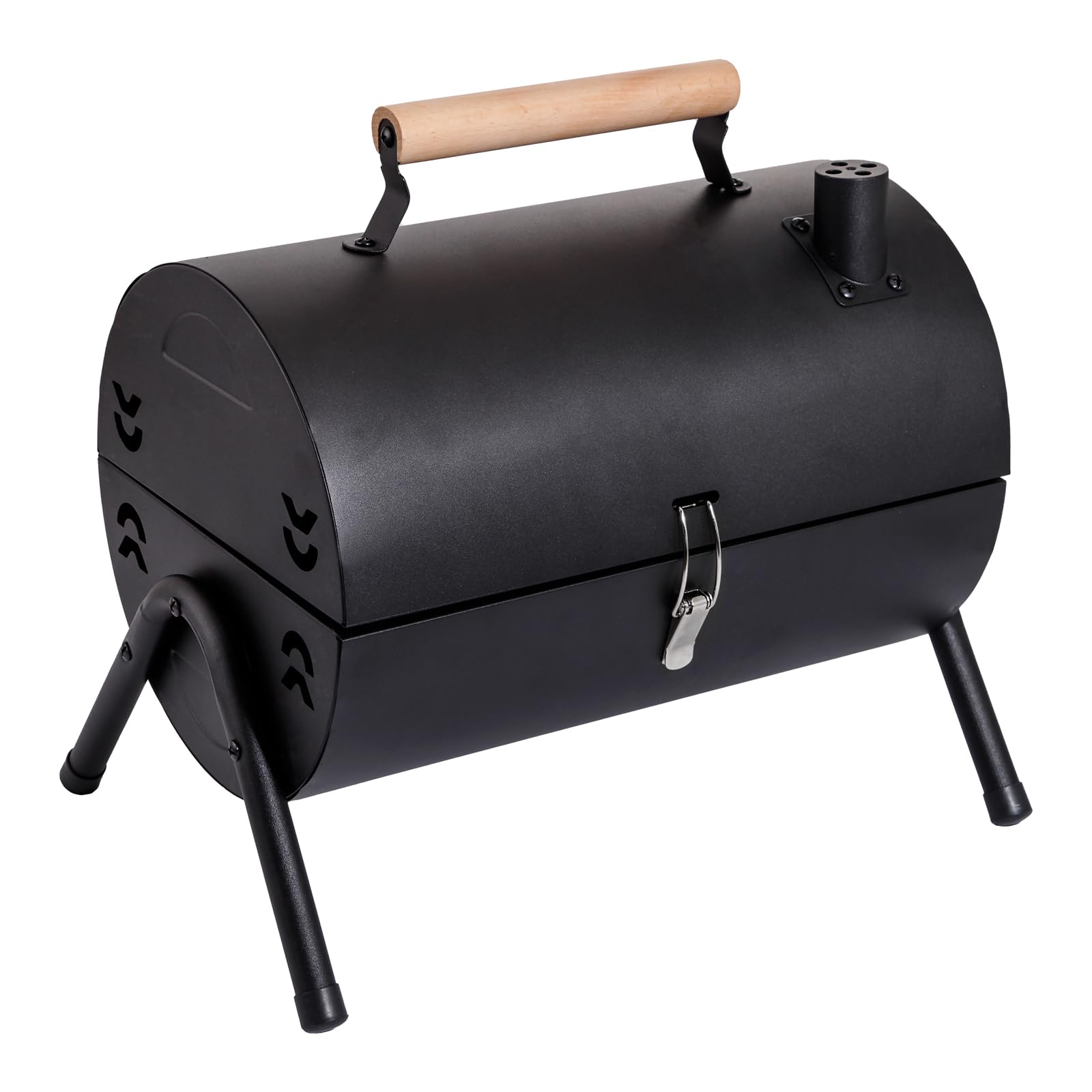 Compact Pellet Charcoal BBQ Meat Smokers Machine Small Portable Mini Smoker Grill
