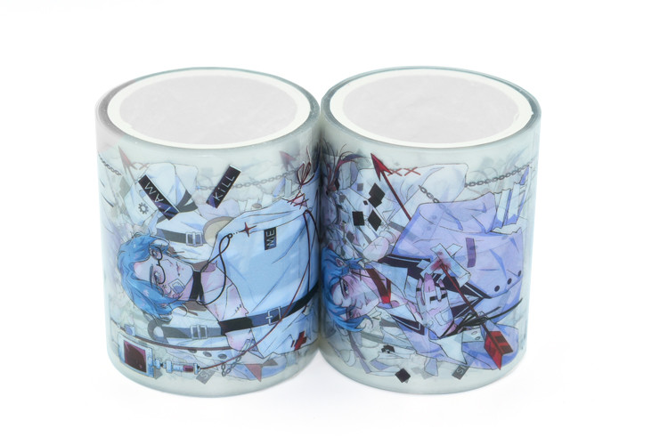Custom Waterproof PET Colored Clear Tape Printed Washi Tape For Scrapbook