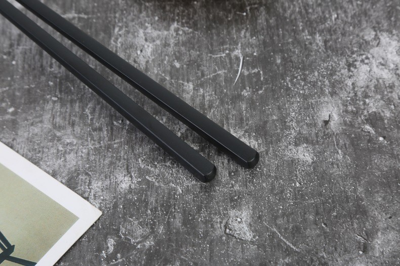 Black Plastic Alloy Chopsticks Tableware And Utensils Chopsticks Alloy