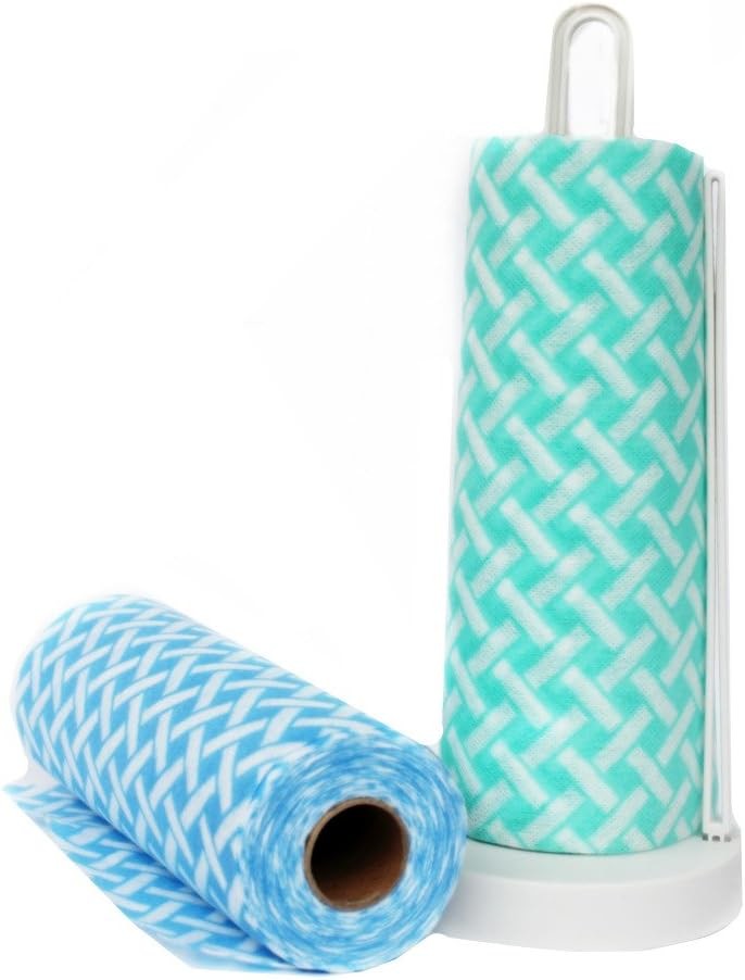 30x25cm Reusable Cleaning Cloths , Durable Non Woven Kitchen Towel Roll