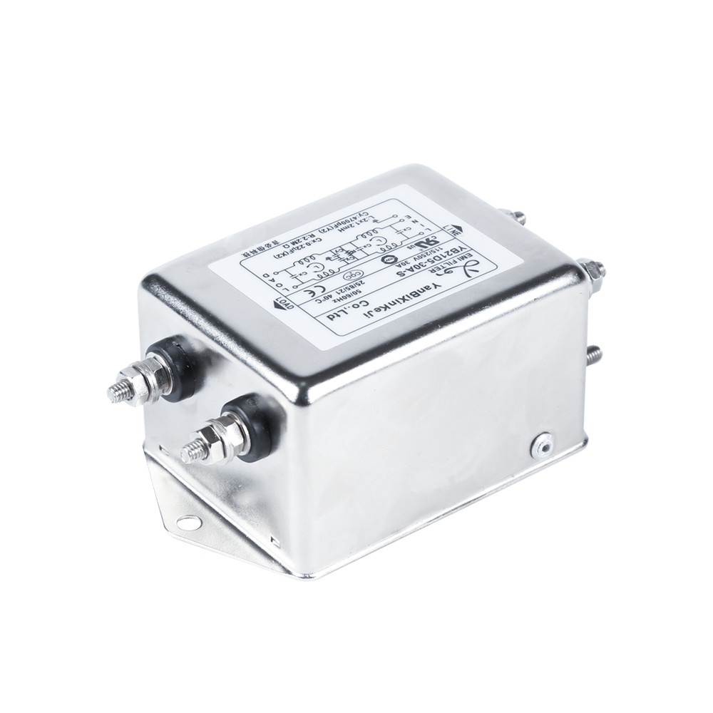 YB21D5 Dual-stage EMI Filter 30A M4 Screw Output Filter Single Phase Filter