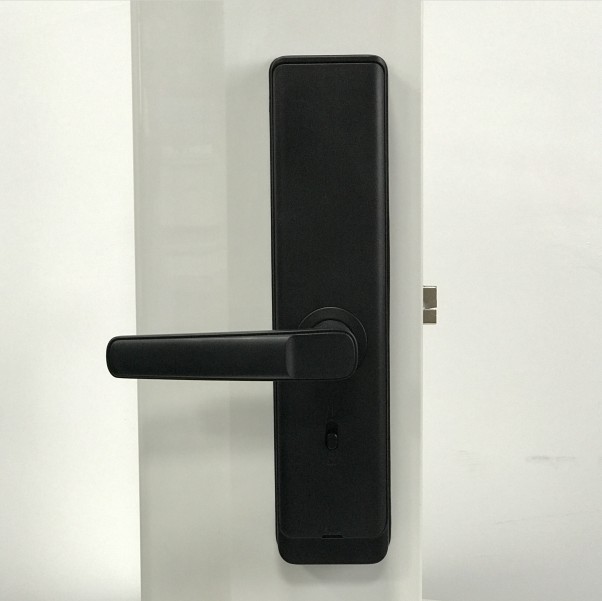 Black Tuya APP Smart Lock Fingerprint / Smart Code Door Lock
