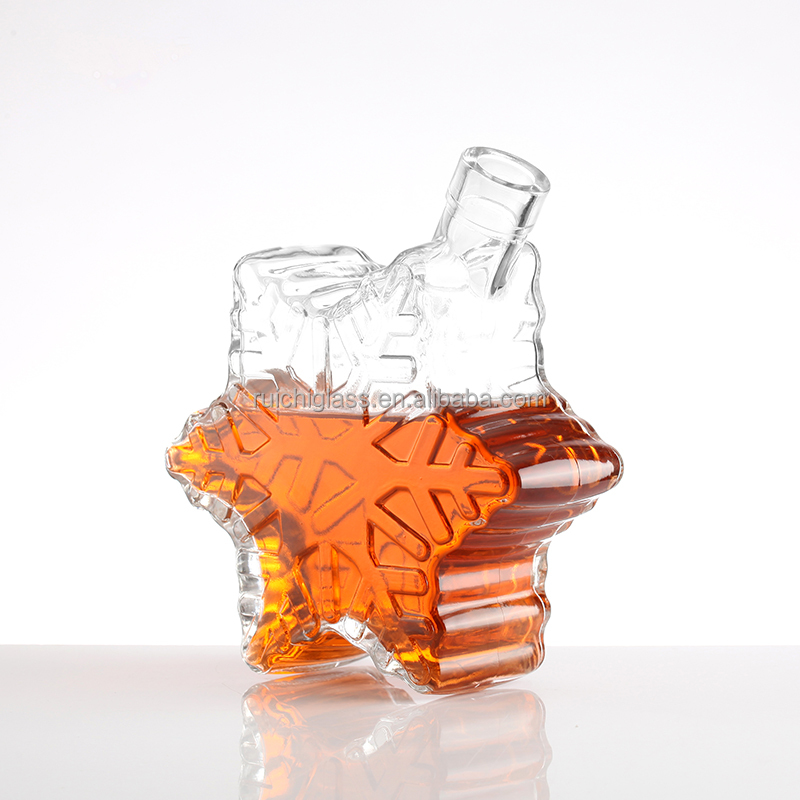 Base Material 500ml 750ml Wine Liquor Bottle with Cork Made of Super Flint Glass