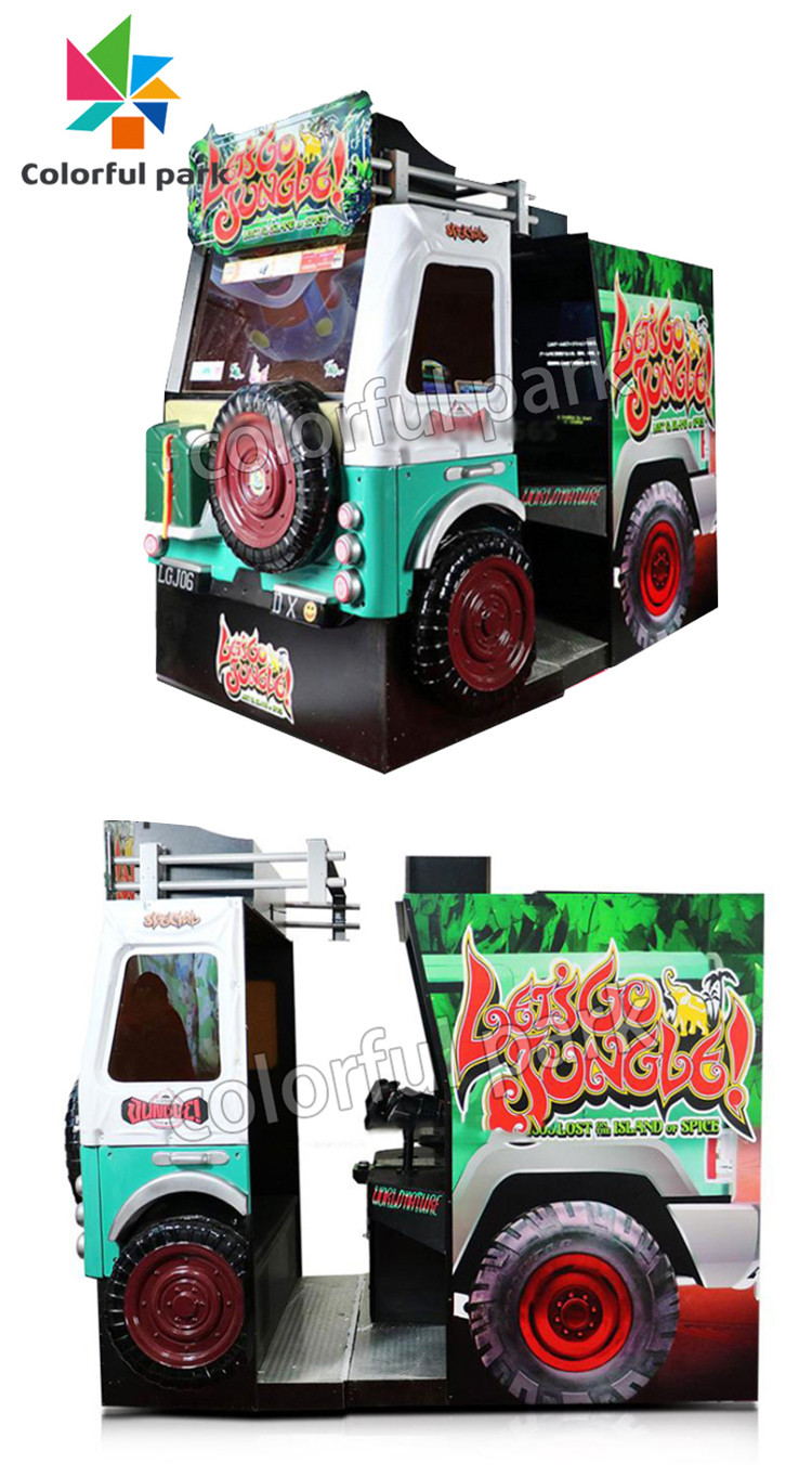 55 inch arcade Lets Go Jungle Dynamic Seats Coin Operated Gun Shooting Simulator