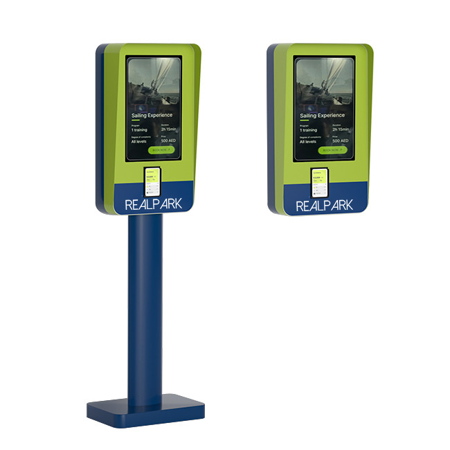 21.5inch Touchscreen ANPR Payment LPR System Parking Garage Kiosk