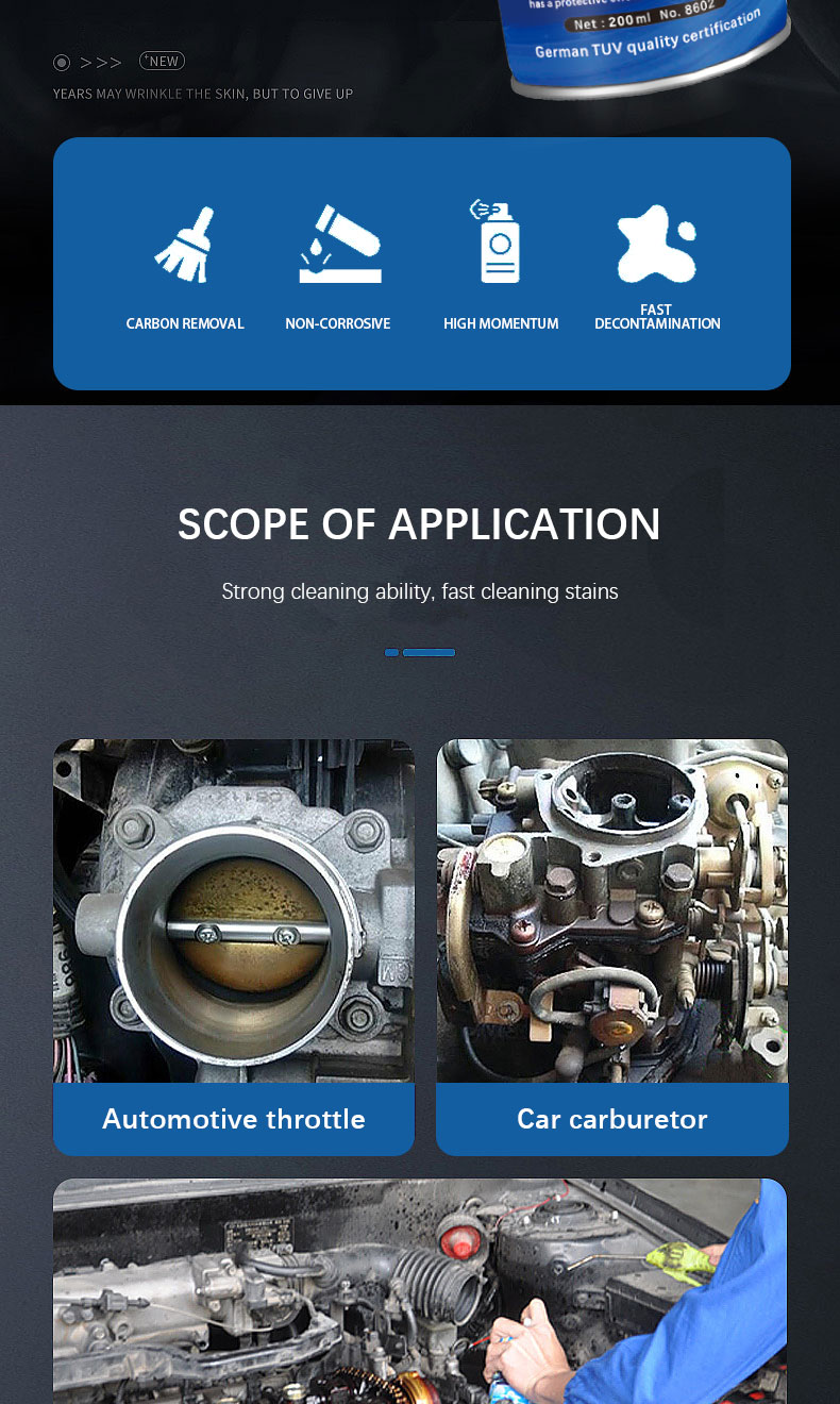 Remove Sludge and Clean Carbon with OAR Throttle Valve Cleaner Three Year Shelf Life