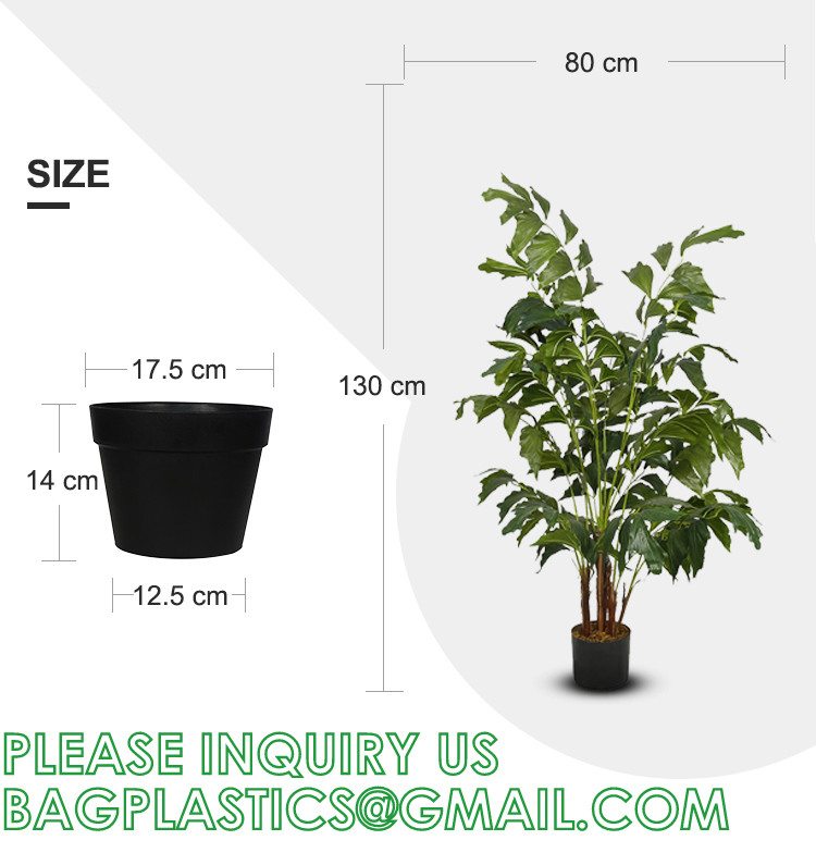 1.6m For Decoration Bonsai Artificial Fishtail Palm Plant, Artificial Tree Fake Potted Simulation Tree Nordic Style