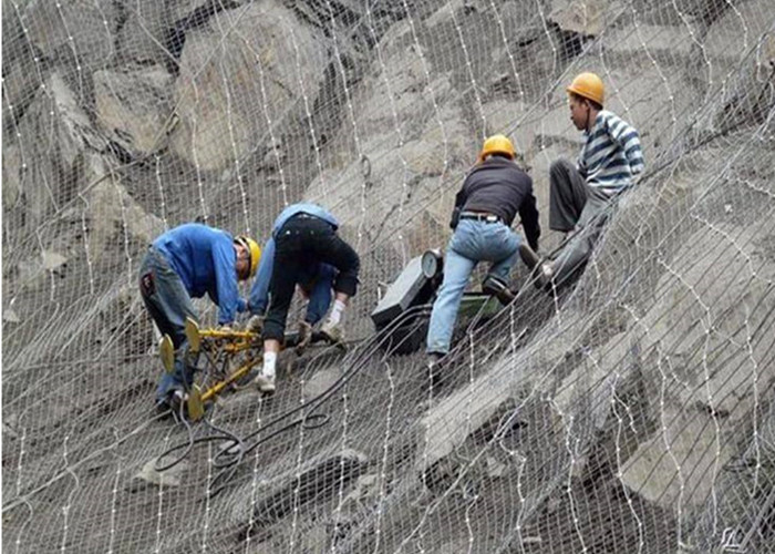 Animals Enclosure Ferruled SS Fence Mesh Wire Rope Net