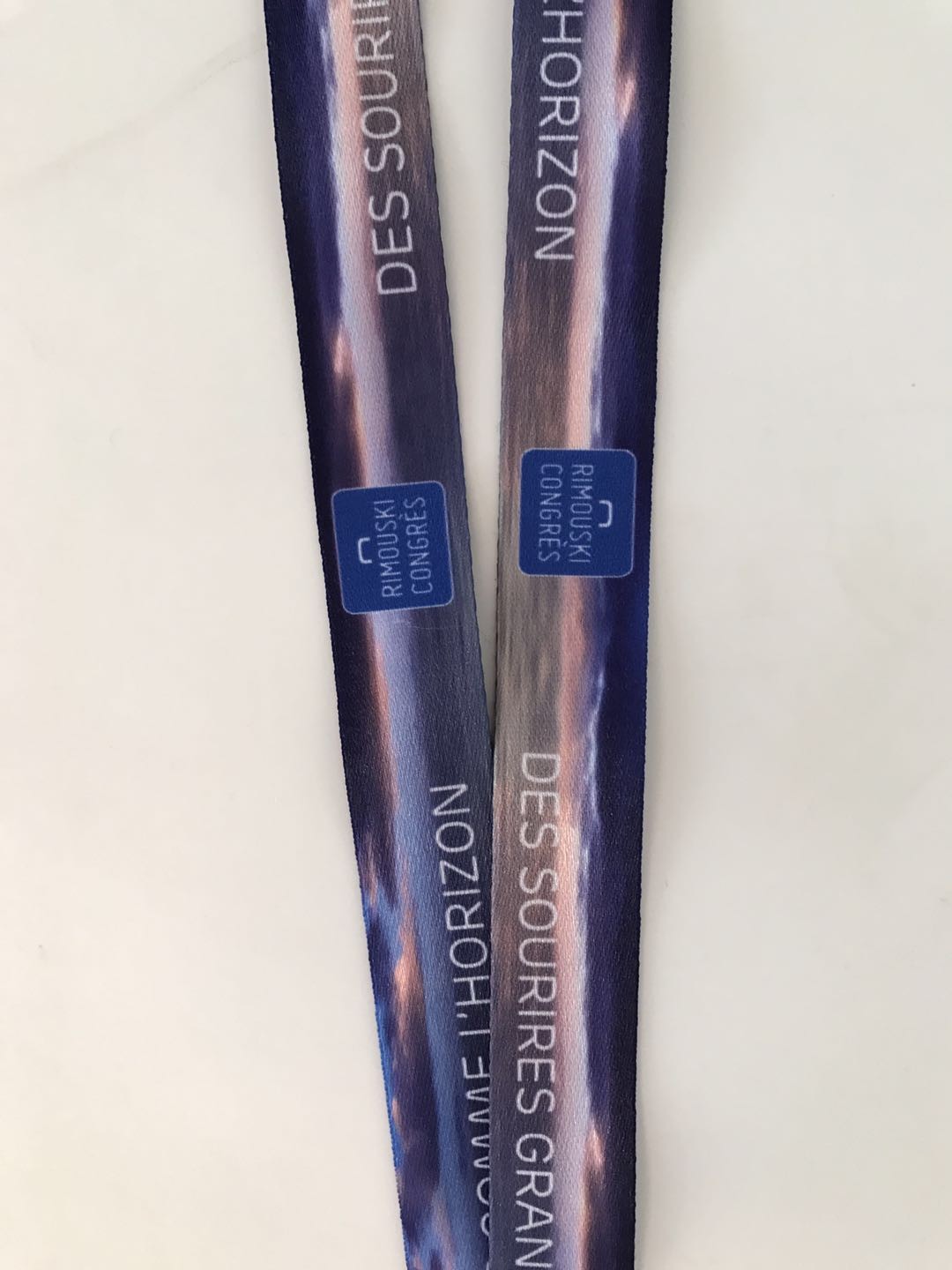 Promotion Neck Strap Dye Sublimation Lanyards For Card Holder , Black Color
