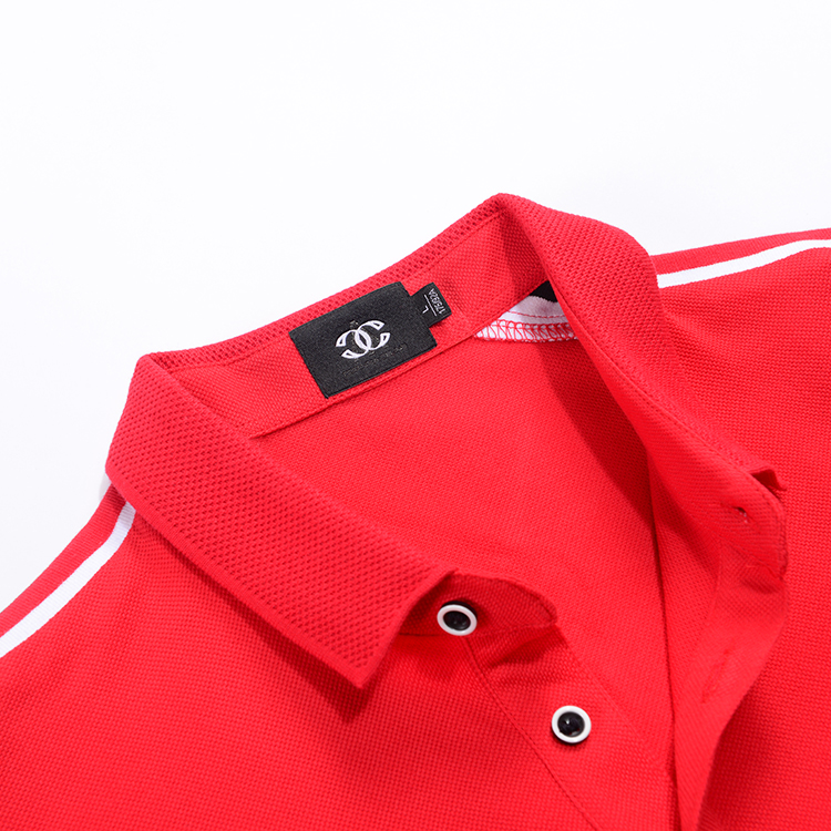 Short Sleeve Men Polo Collar T Shirt