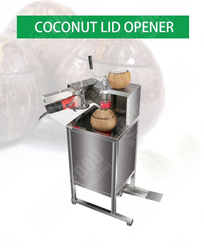 SUS Automatic Fresh Coconut Shell Opening Machine Green Young Coconut Opener